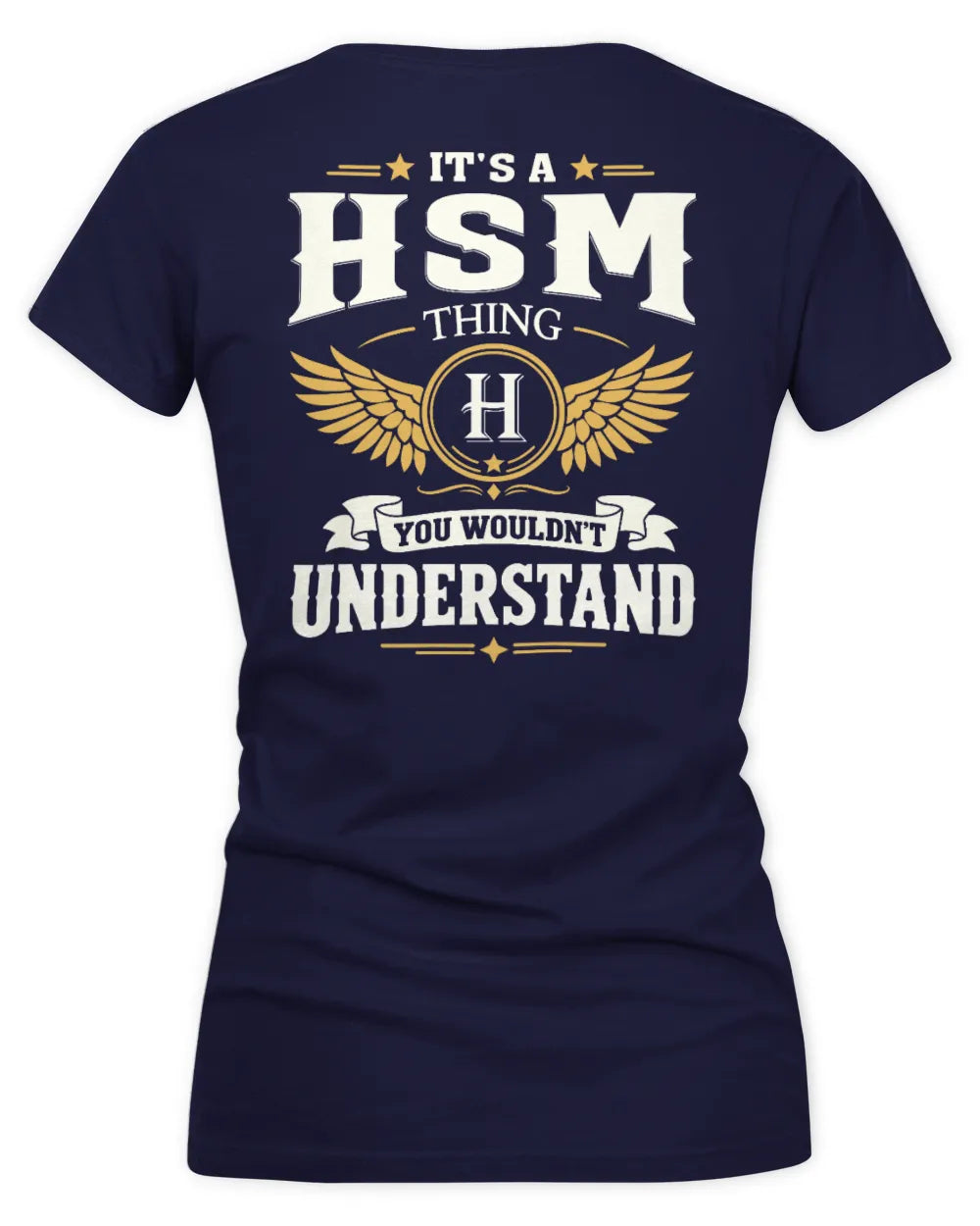 HSM KT06-M008 It’s a [NAME] Thing – You Wouldn’t Understand | Personalized Vintage T-Shirt - Women's V-Neck T-Shirt - Navy