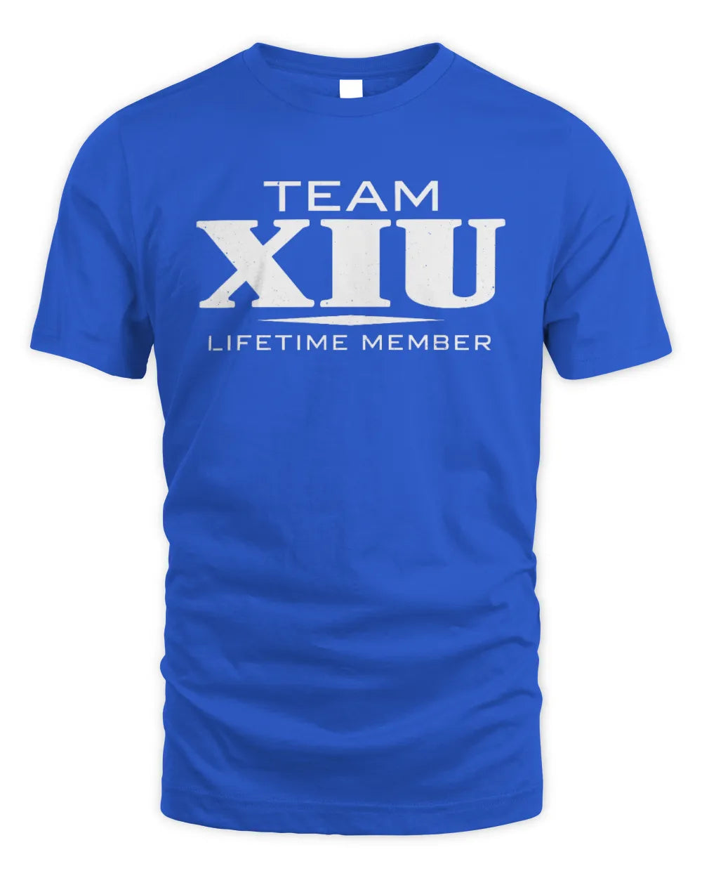 XIU BL62-K4-128 - Personalized “Team NAME Lifetime Member” - Unisex Standard T-Shirt - Royal