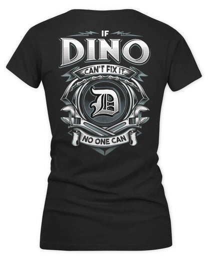 DINO AP81-K4-626 - Personalized Ahmed Quote Apparel “If Ahmed Can't Fix It, No One Can” - Women's V-Neck T-Shirt - Black