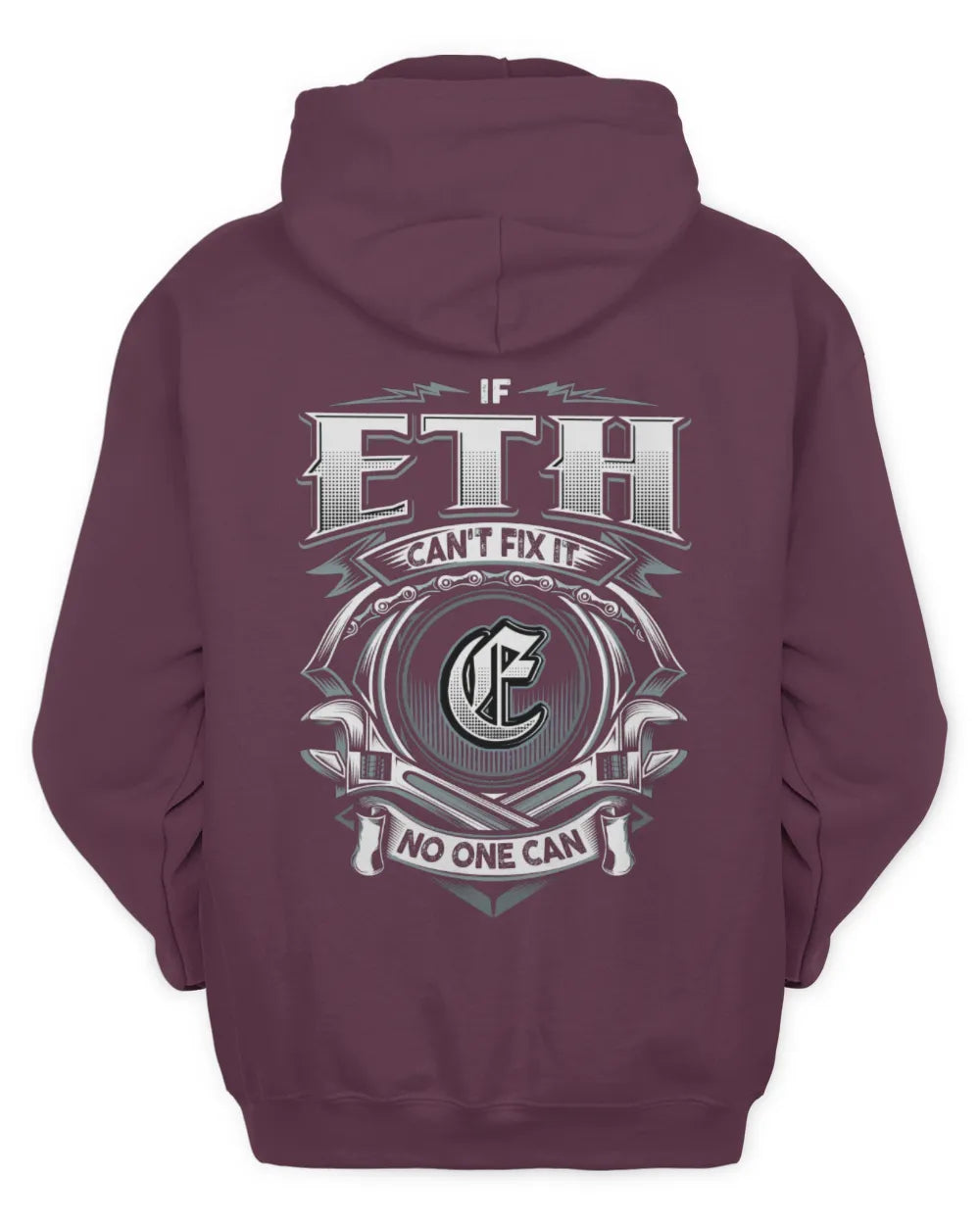 ETH AP81-K4-626 - Personalized Ahmed Quote Apparel “If Ahmed Can't Fix It, No One Can” - Unisex Hoodie - Maroon