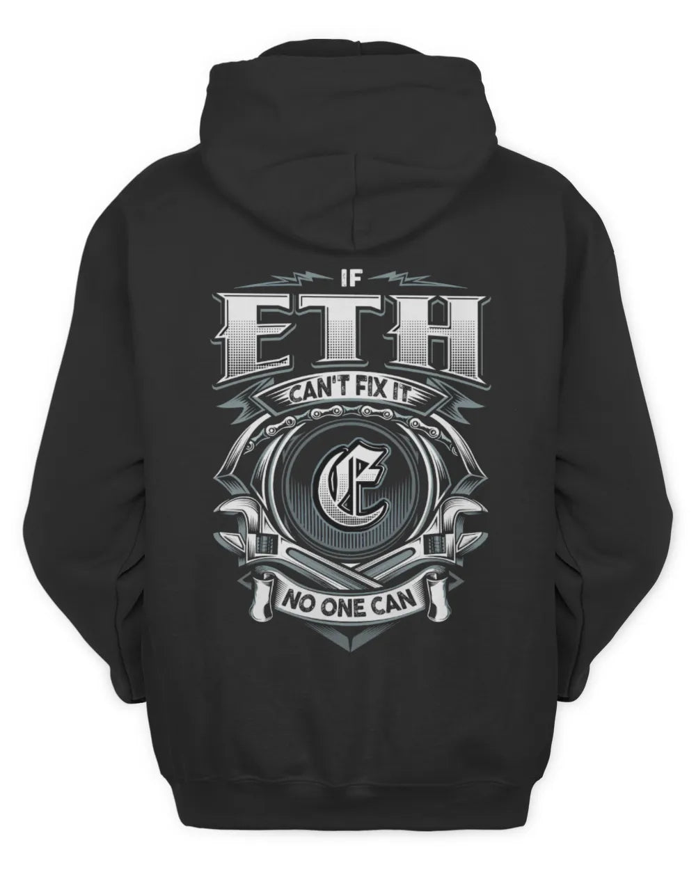 ETH AP81-K4-626 - Personalized Ahmed Quote Apparel “If Ahmed Can't Fix It, No One Can” - Unisex Hoodie - Black
