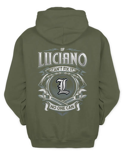 LUCIANO AP81-K4-626 - Personalized Ahmed Quote Apparel “If Ahmed Can't Fix It, No One Can” - Unisex Hoodie - Military Green