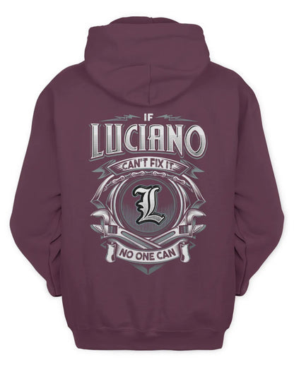 LUCIANO AP81-K4-626 - Personalized Ahmed Quote Apparel “If Ahmed Can't Fix It, No One Can” - Unisex Hoodie - Maroon