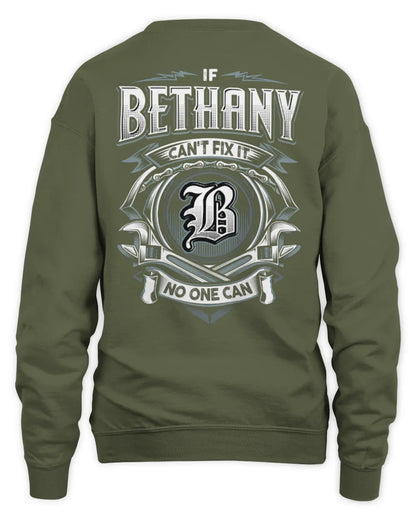 BETHANY AP81-K4-626 - Personalized Ahmed Quote Apparel “If Ahmed Can't Fix It, No One Can” - Unisex Sweatshirt - Military Green
