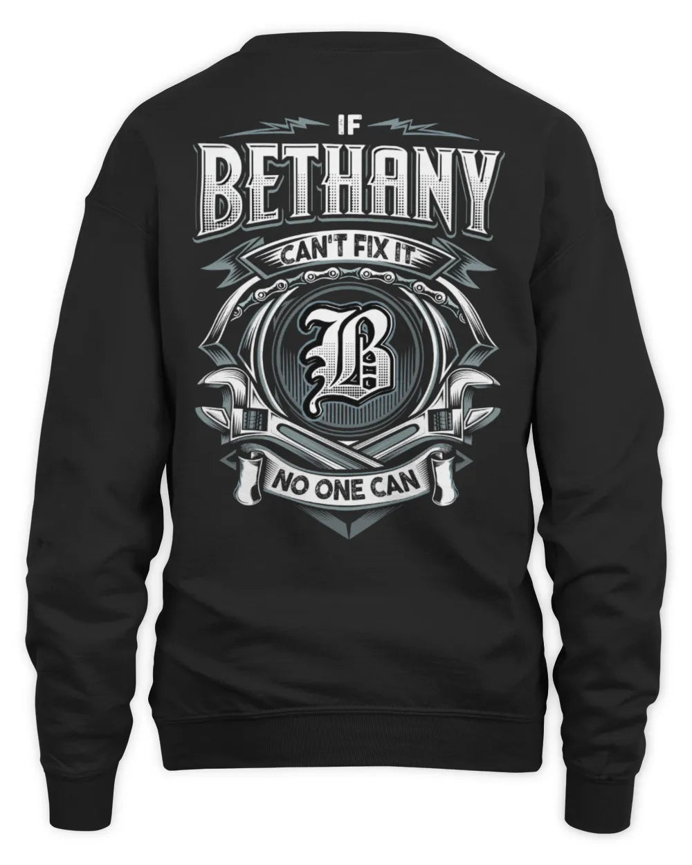 BETHANY AP81-K4-626 - Personalized Ahmed Quote Apparel “If Ahmed Can't Fix It, No One Can” - Unisex Sweatshirt - Black