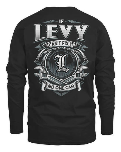 LEVY AP81-K4-626 - Personalized Ahmed Quote Apparel “If Ahmed Can't Fix It, No One Can” - Men's Long Sleeved T-Shirt - Black