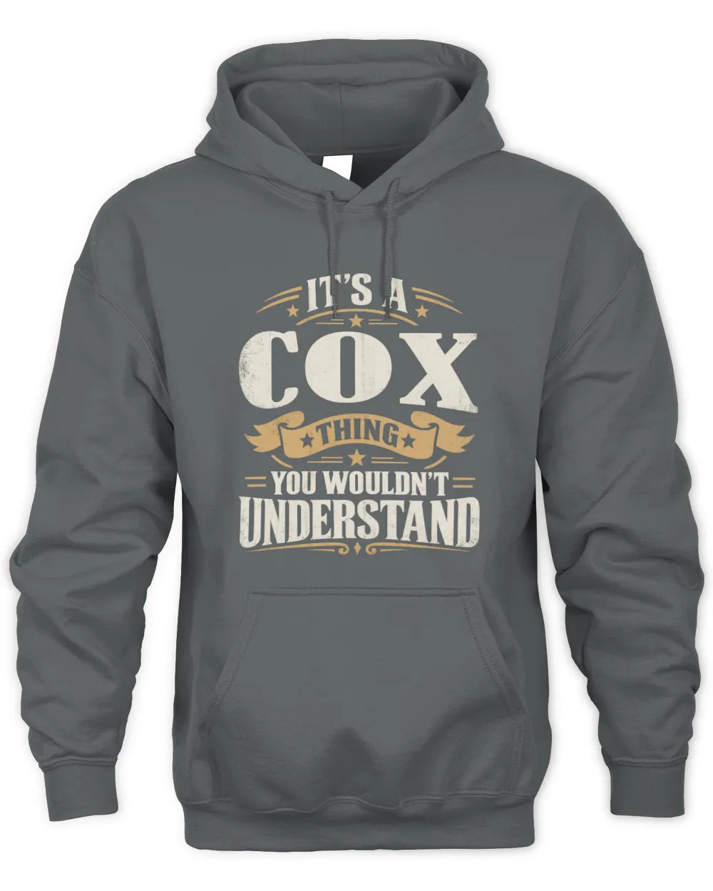 COX P08 TH51 - Personalized “It’s a/an [NAME] Thing – You Wouldn’t Understand” Shirt - Unisex Hoodie - Charcoal