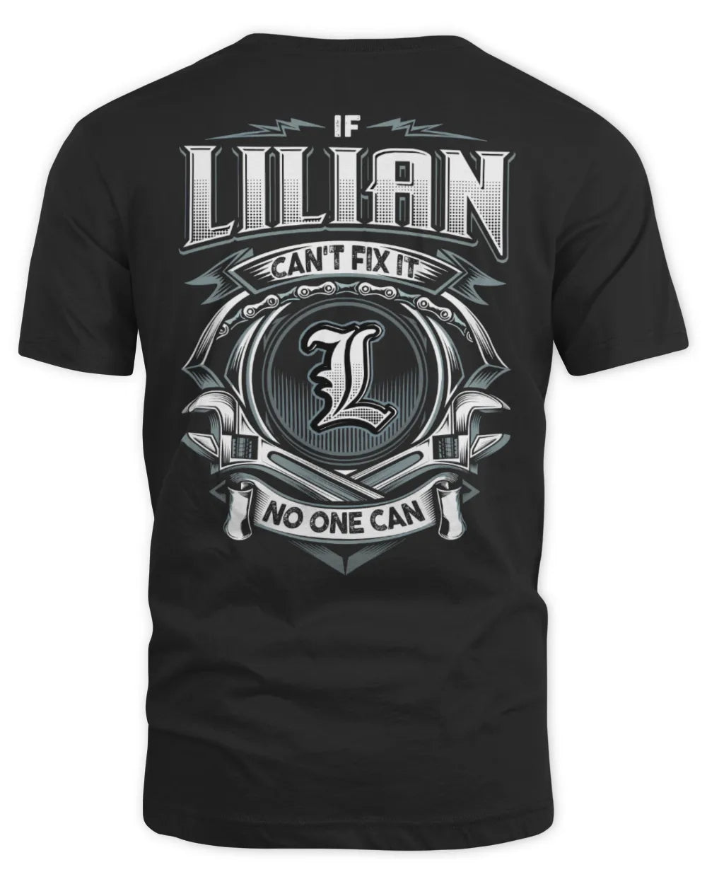 LILIAN AP81-K4-626 - Personalized Ahmed Quote Apparel “If Ahmed Can't Fix It, No One Can” - Unisex Standard T-Shirt - Black