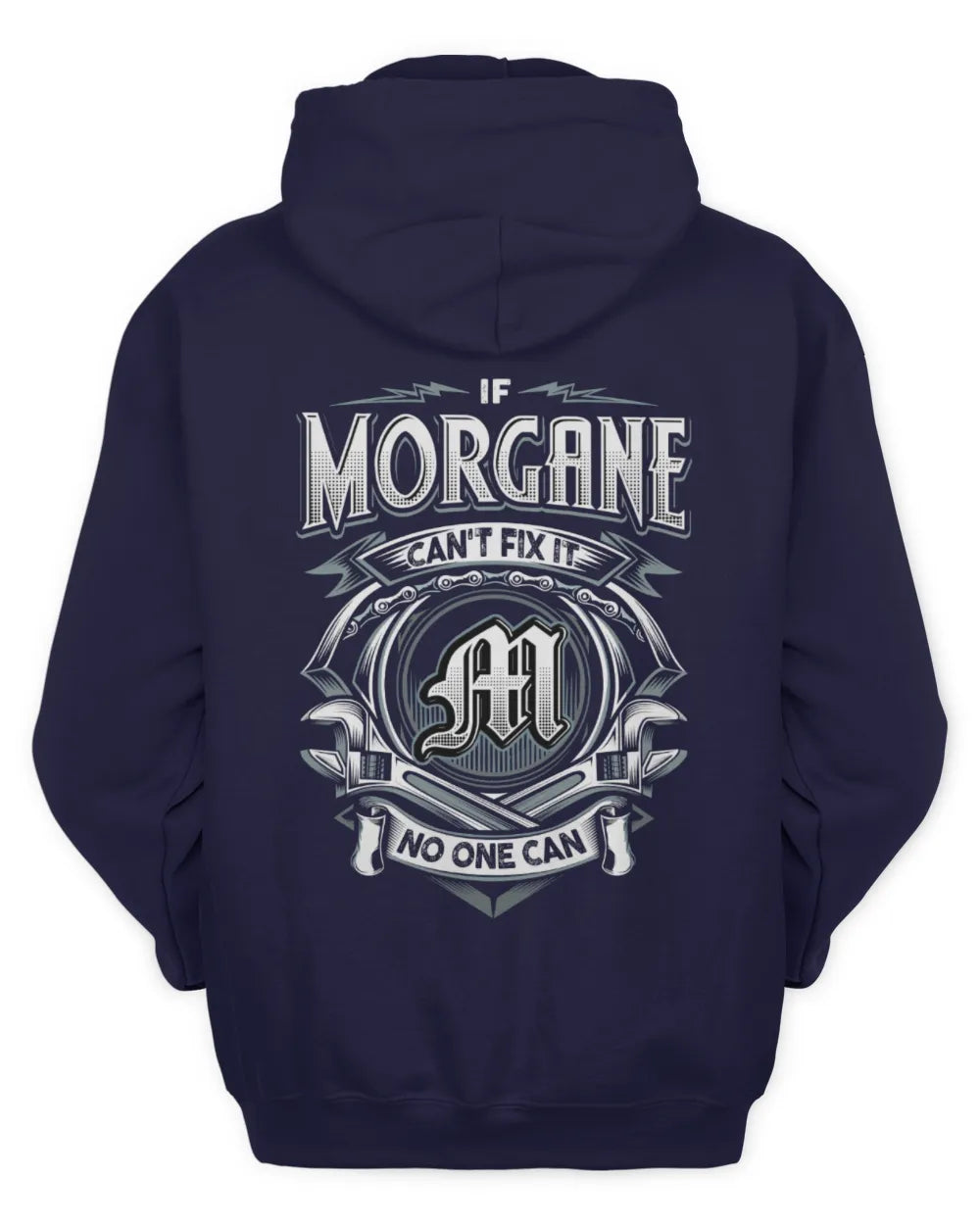 MORGANE AP81-K4-626 - Personalized Ahmed Quote Apparel “If Ahmed Can't Fix It, No One Can” - Unisex Hoodie - Navy