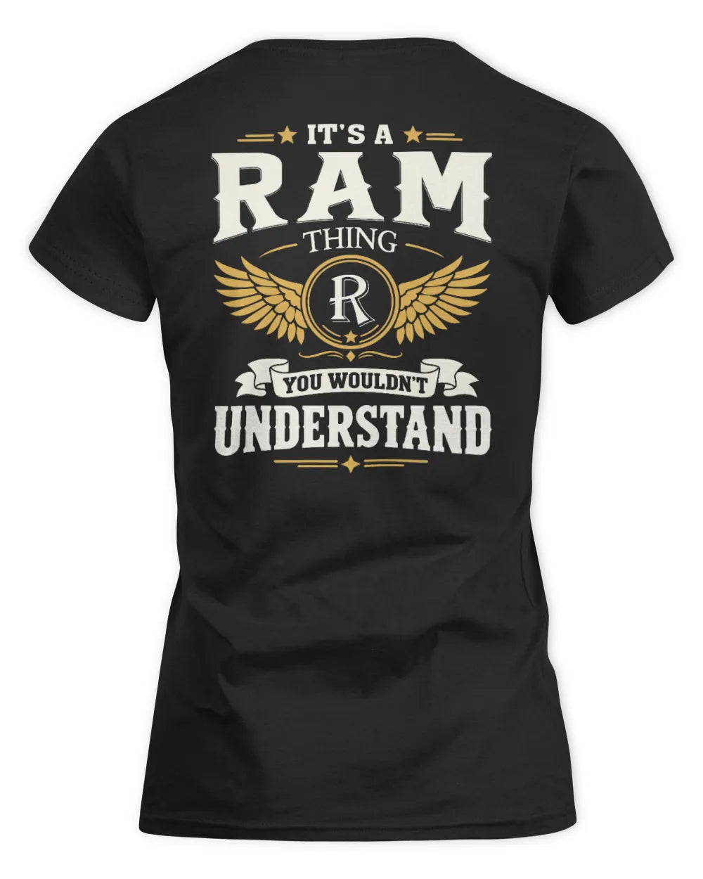 RAM KT06-M008 It’s a [NAME] Thing – You Wouldn’t Understand | Personalized Vintage T-Shirt - Women's Standard T-Shirt - Black