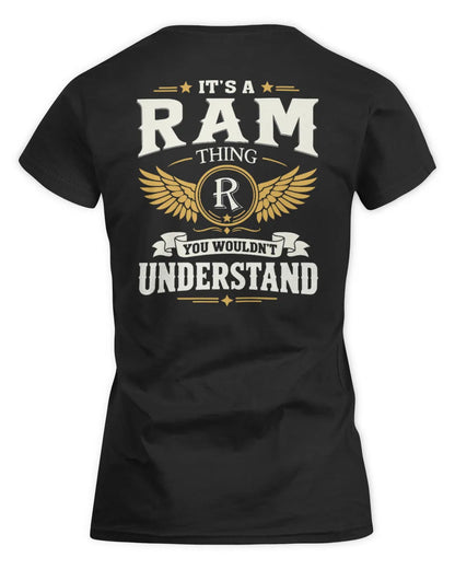 RAM KT06-M008 It’s a [NAME] Thing – You Wouldn’t Understand | Personalized Vintage T-Shirt - Women's Standard T-Shirt - Black