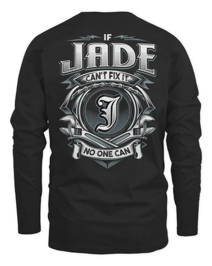 JADE AP81-K4-626 - Personalized Ahmed Quote Apparel “If Ahmed Can't Fix It, No One Can” - Men's Long Sleeved T-Shirt - Black