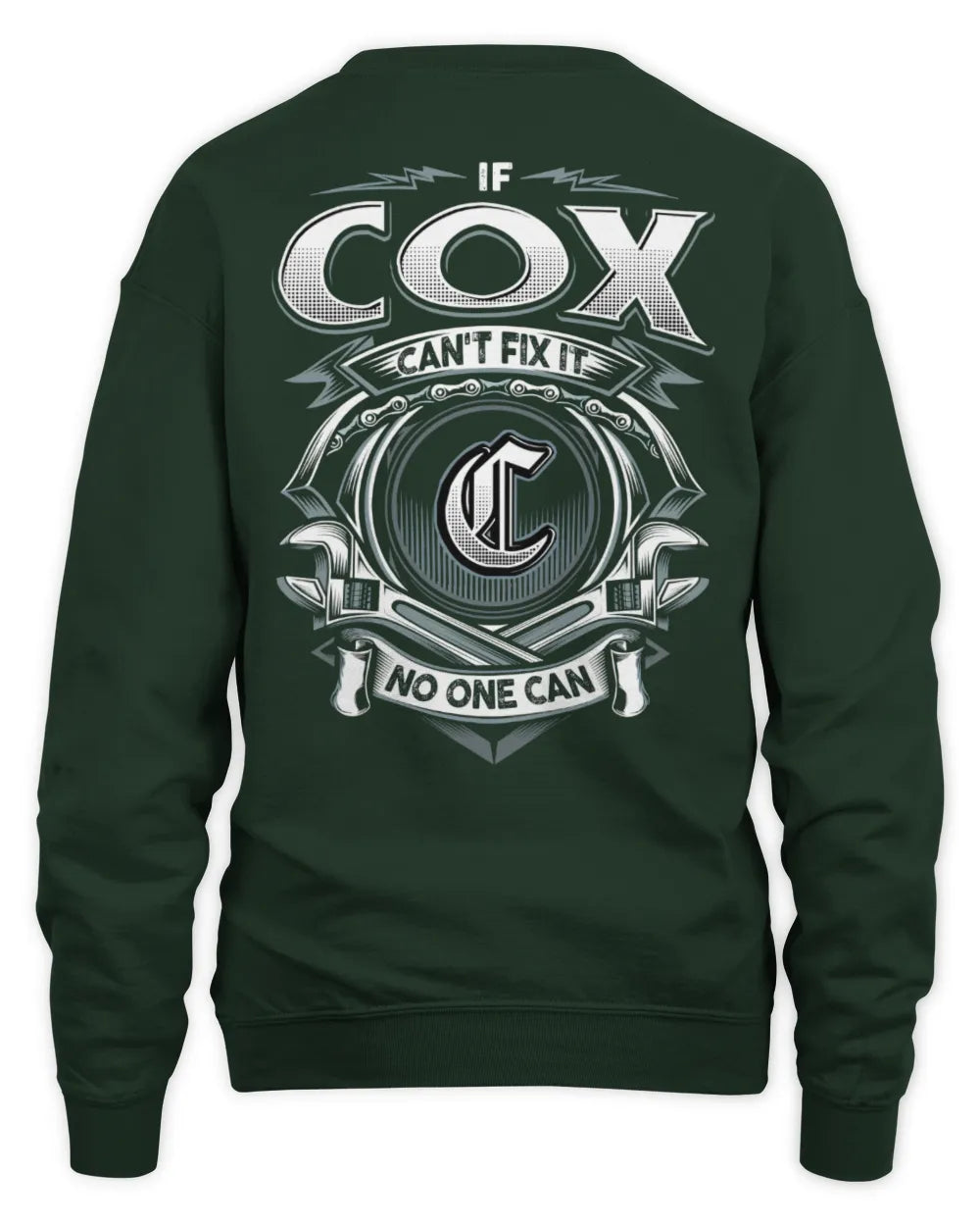COX AP81-K4-626 - Personalized Ahmed Quote Apparel “If Ahmed Can't Fix It, No One Can” - Unisex Sweatshirt - Forest Green