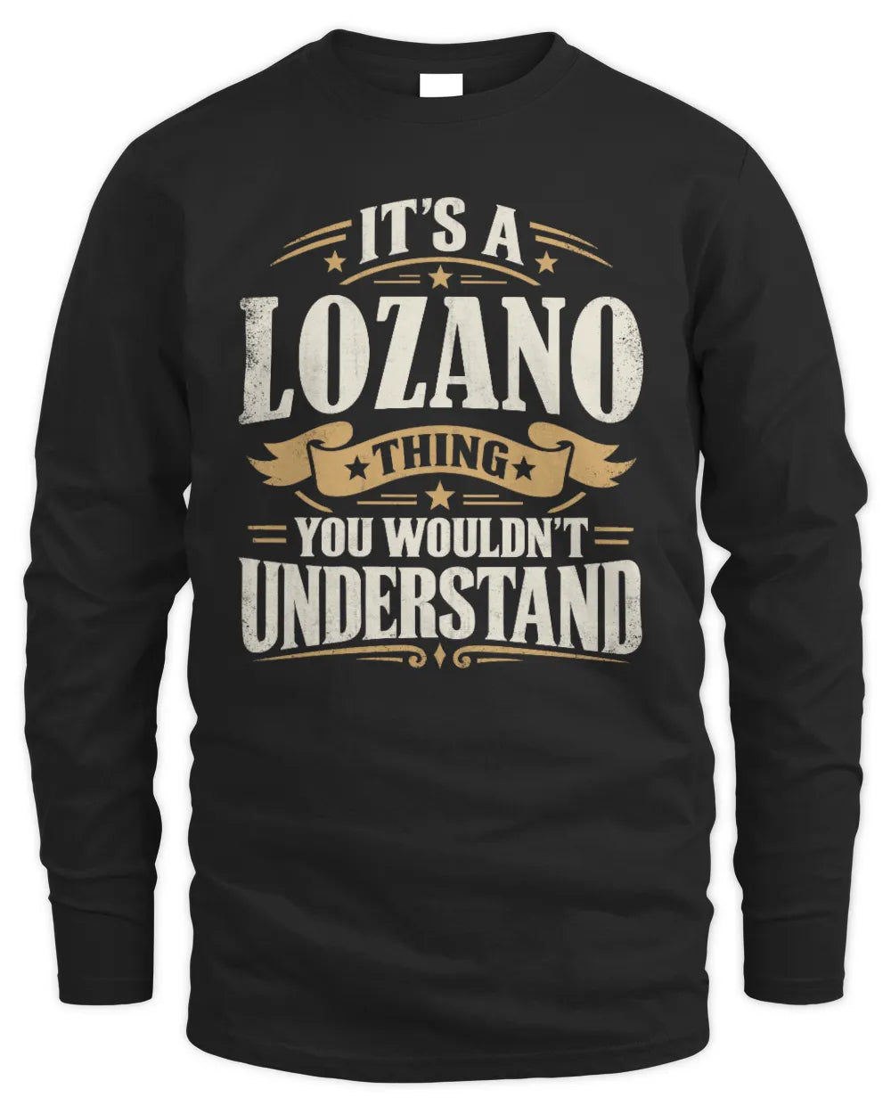 LOZANO P08 TH51 - Personalized “It’s a/an [NAME] Thing – You Wouldn’t Understand” Shirt - Men's Long Sleeved T-Shirt - Black