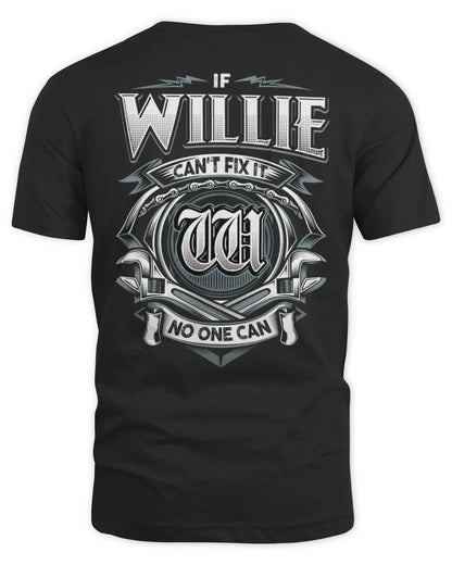 WILLIE AP81-K4-626 - Personalized Ahmed Quote Apparel “If Ahmed Can't Fix It, No One Can” - Unisex Standard T-Shirt - Black
