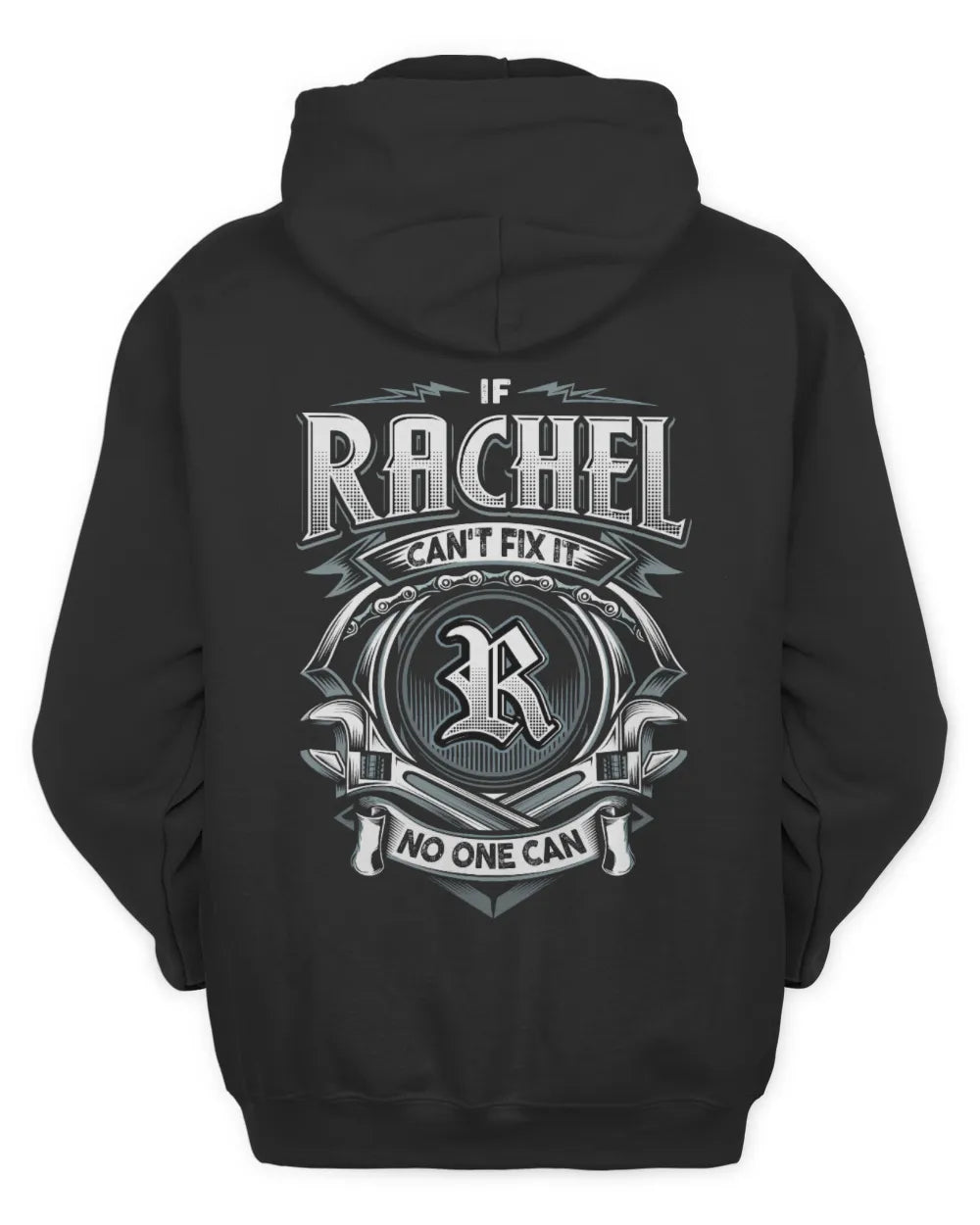 RACHEL AP81-K4-626 - Personalized Ahmed Quote Apparel “If Ahmed Can't Fix It, No One Can” - Unisex Hoodie - Black