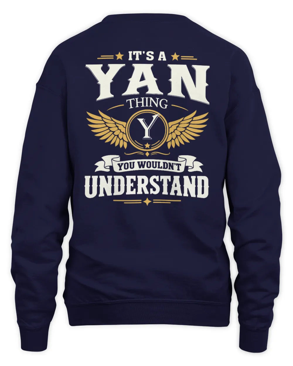 YAN KT06-M008 It’s a [NAME] Thing – You Wouldn’t Understand | Personalized Vintage T-Shirt - Unisex Sweatshirt - Navy