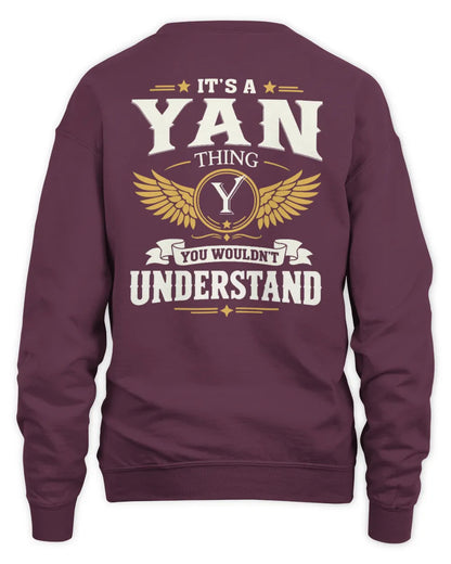 YAN KT06-M008 It’s a [NAME] Thing – You Wouldn’t Understand | Personalized Vintage T-Shirt - Unisex Sweatshirt - Maroon