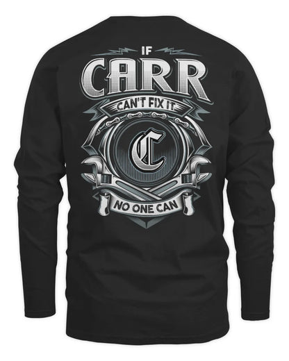 CARR AP81-K4-626 - Personalized Ahmed Quote Apparel “If Ahmed Can't Fix It, No One Can” - Men's Long Sleeved T-Shirt - Black