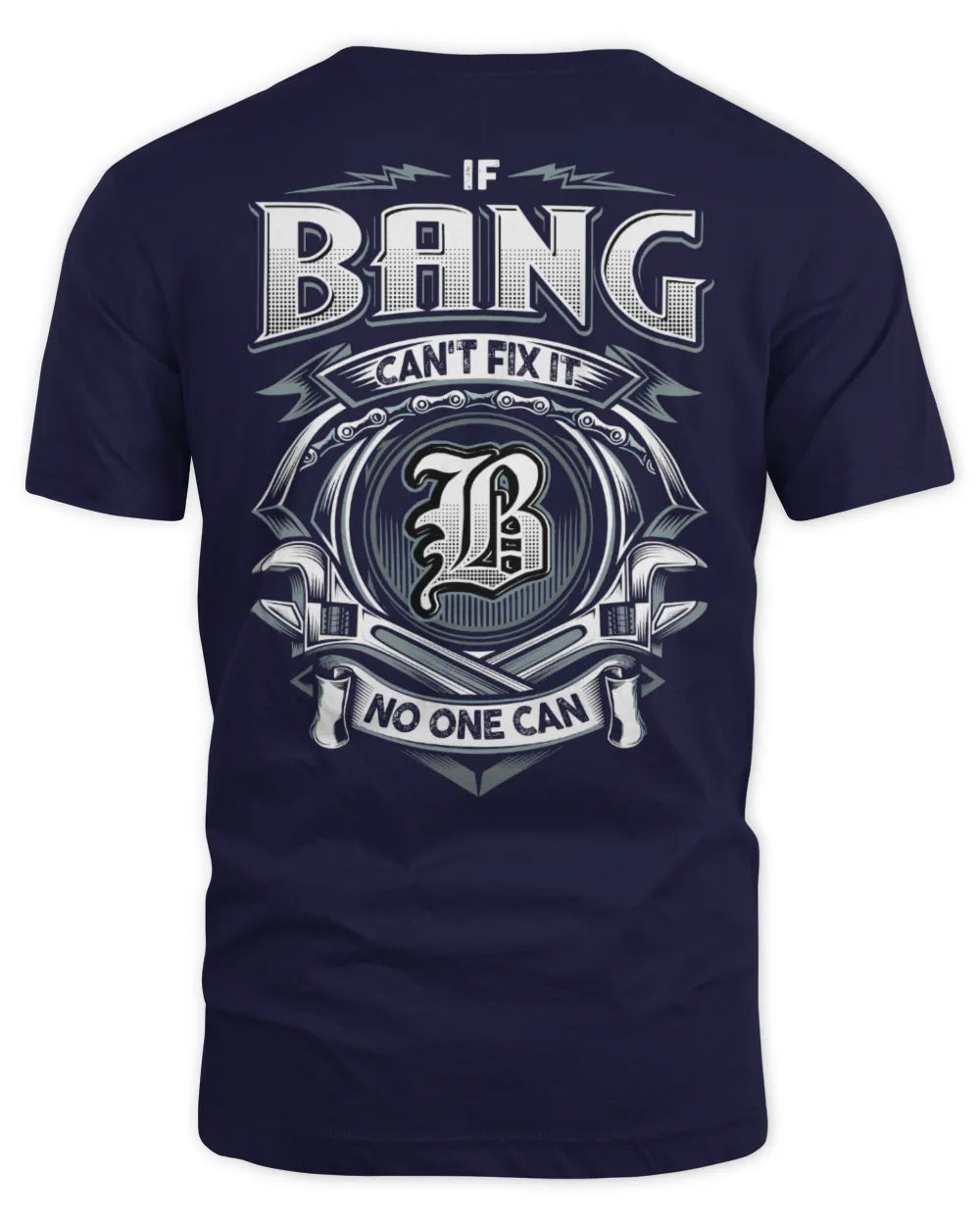 BANG AP81-K4-626 - Personalized Ahmed Quote Apparel “If Ahmed Can't Fix It, No One Can” - Unisex Standard T-Shirt - Navy