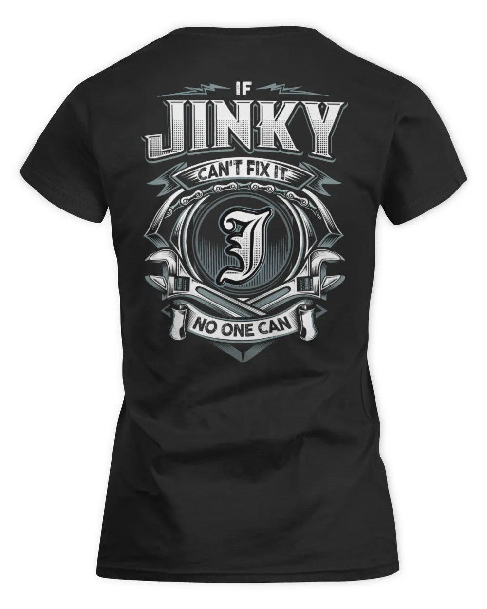 JINKY AP81-K4-626 - Personalized Ahmed Quote Apparel “If Ahmed Can't Fix It, No One Can” - Women's Standard T-Shirt - Black