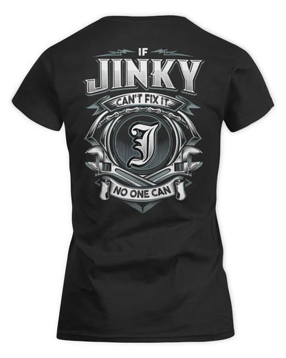 JINKY AP81-K4-626 - Personalized Ahmed Quote Apparel “If Ahmed Can't Fix It, No One Can” - Women's Standard T-Shirt - Black