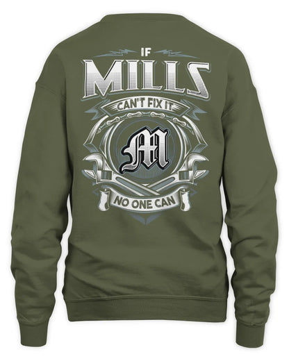 MILLS AP81-K4-626 - Personalized Ahmed Quote Apparel “If Ahmed Can't Fix It, No One Can” - Unisex Sweatshirt - Military Green