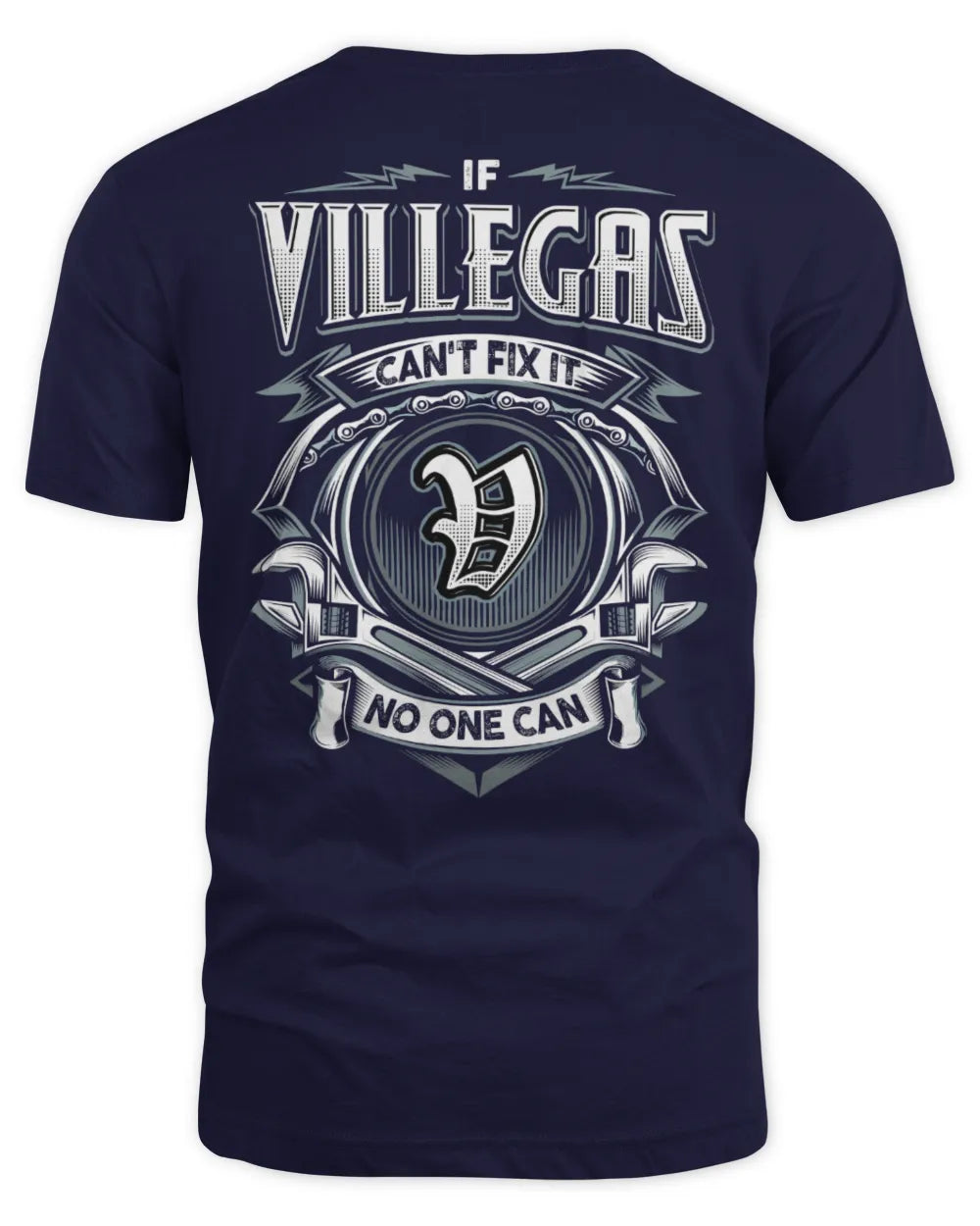 VILLEGAS AP81-K4-626 - Personalized Ahmed Quote Apparel “If Ahmed Can't Fix It, No One Can” - Unisex Standard T-Shirt - Navy
