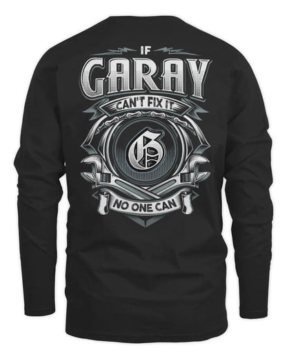 GARAY AP81-K4-626 - Personalized Ahmed Quote Apparel “If Ahmed Can't Fix It, No One Can” - Men's Long Sleeved T-Shirt - Black