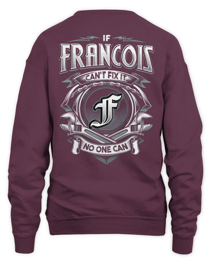 FRANCOIS AP81-K4-626 - Personalized Ahmed Quote Apparel “If Ahmed Can't Fix It, No One Can” - Unisex Sweatshirt - Maroon