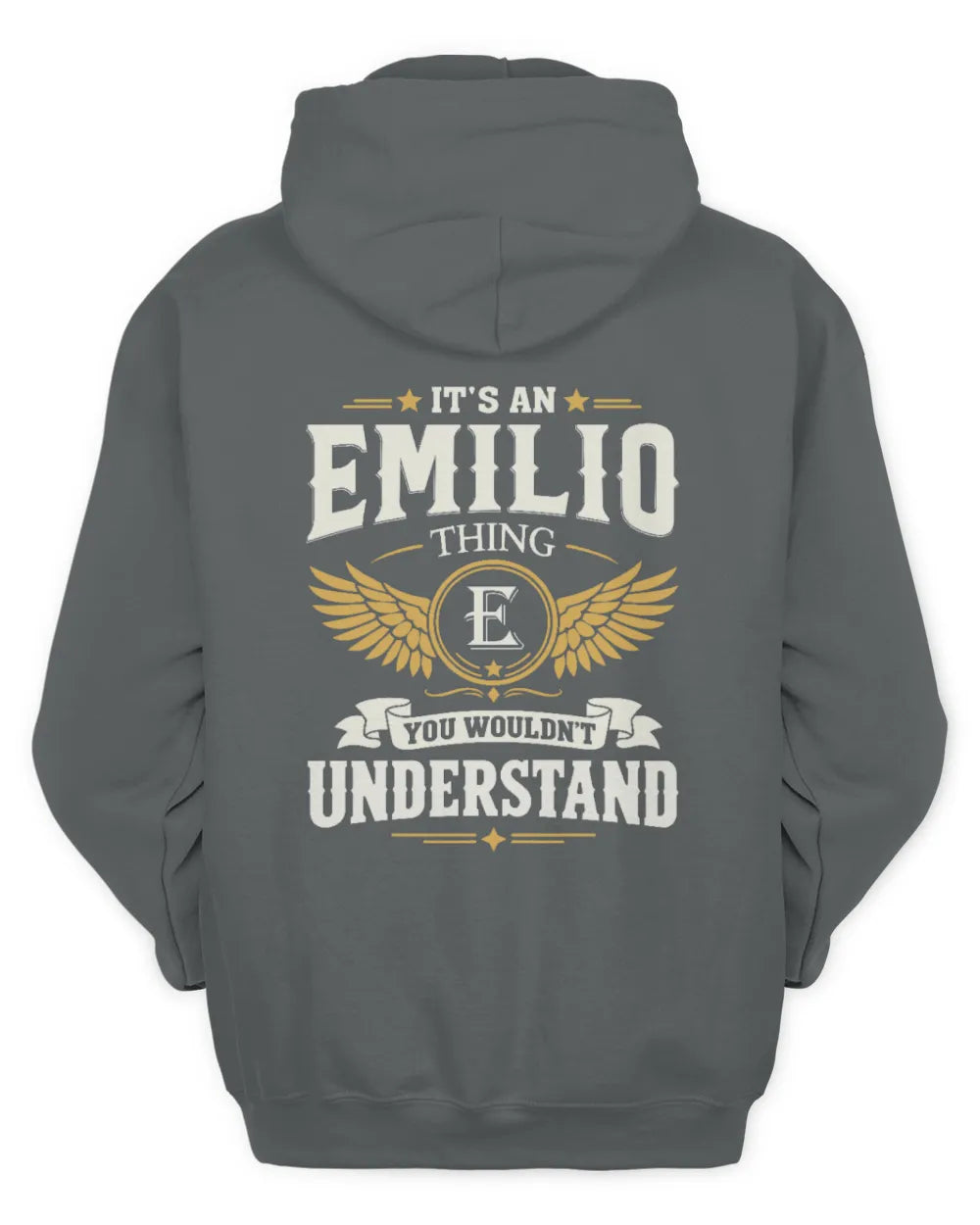 EMILIO KT06-M008 It’s a [NAME] Thing – You Wouldn’t Understand | Personalized Vintage T-Shirt - Unisex Hoodie - Charcoal