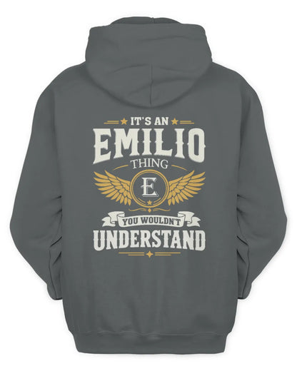 EMILIO KT06-M008 It’s a [NAME] Thing – You Wouldn’t Understand | Personalized Vintage T-Shirt - Unisex Hoodie - Charcoal