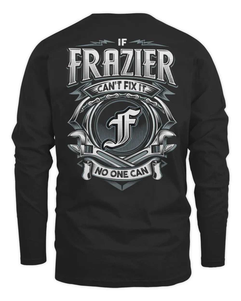 FRAZIER AP81-K4-626 - Personalized Ahmed Quote Apparel “If Ahmed Can't Fix It, No One Can” - Men's Long Sleeved T-Shirt - Black