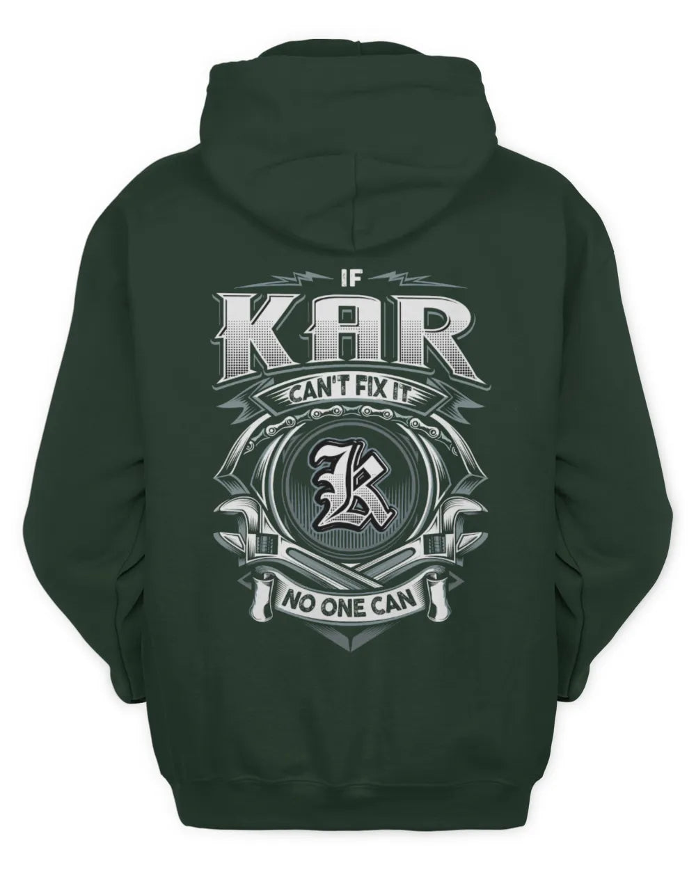 KAR AP81-K4-626 - Personalized Ahmed Quote Apparel “If Ahmed Can't Fix It, No One Can” - Unisex Hoodie - Forest Green