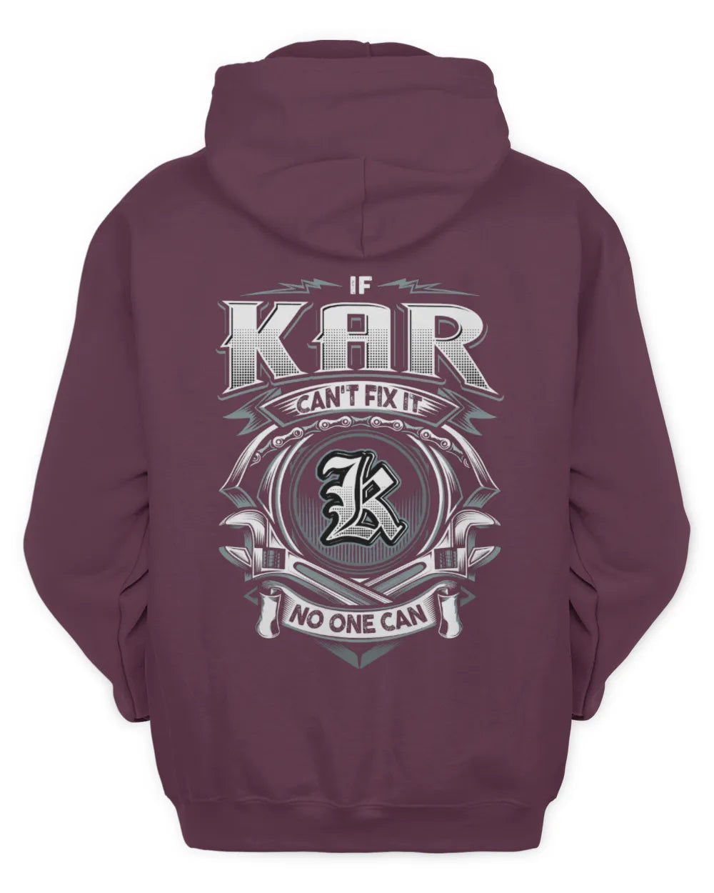 KAR AP81-K4-626 - Personalized Ahmed Quote Apparel “If Ahmed Can't Fix It, No One Can” - Unisex Hoodie - Maroon