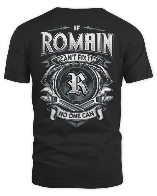 ROMAIN AP81-K4-626 - Personalized Ahmed Quote Apparel “If Ahmed Can't Fix It, No One Can” - Unisex Standard T-Shirt - Black