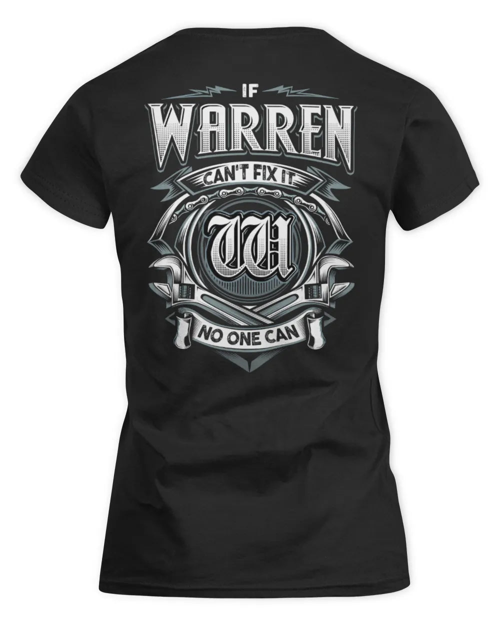 WARREN AP81-K4-626 - Personalized Ahmed Quote Apparel “If Ahmed Can't Fix It, No One Can” - Women's Standard T-Shirt - Black