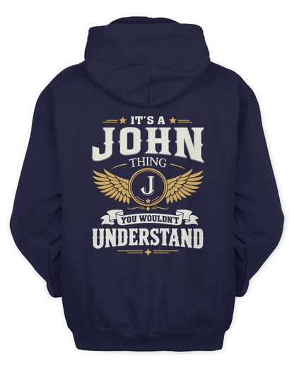 JOHN KT06-M008 It’s a [NAME] Thing – You Wouldn’t Understand | Personalized Vintage T-Shirt - Unisex Hoodie - Navy