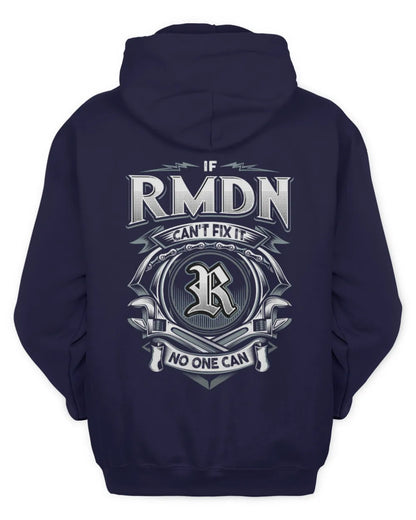 RMDN AP81-K4-626 - Personalized Ahmed Quote Apparel “If Ahmed Can't Fix It, No One Can” - Unisex Hoodie - Navy