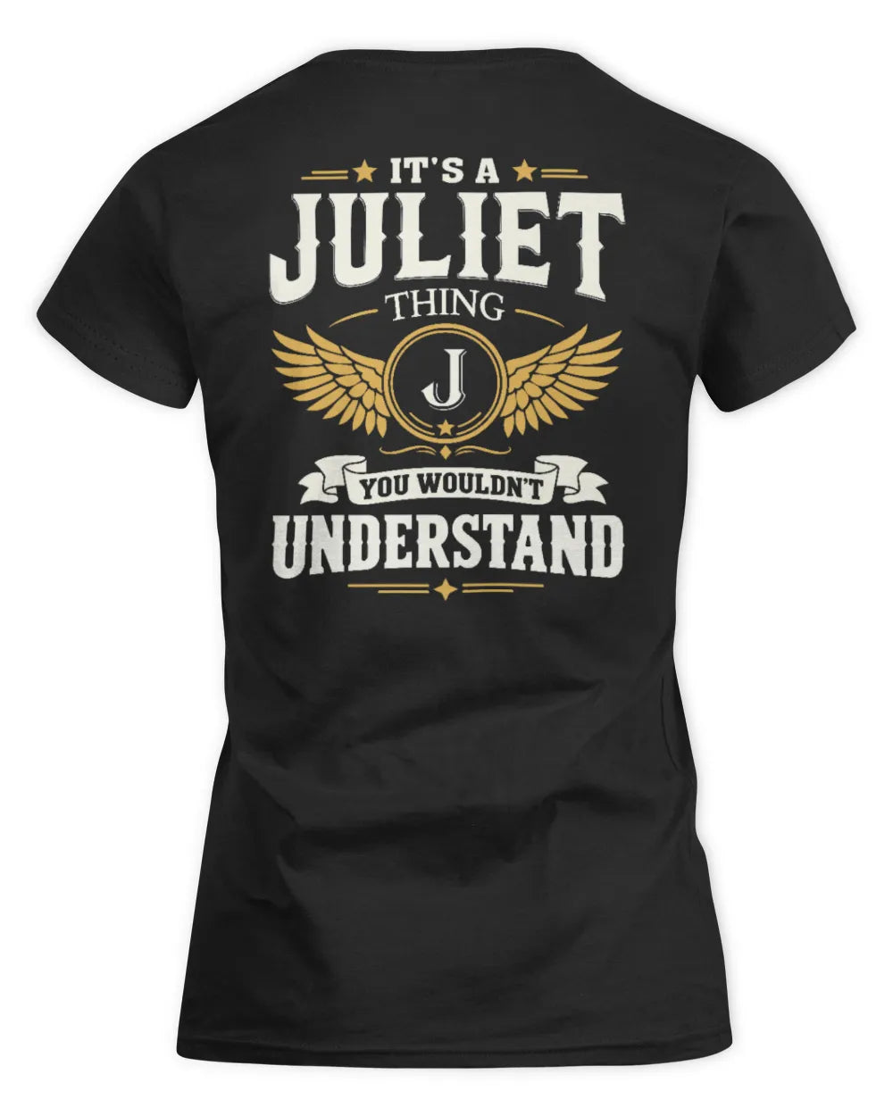 JULIET KT06-M008 It’s a [NAME] Thing – You Wouldn’t Understand | Personalized Vintage T-Shirt - Women's Standard T-Shirt - Black