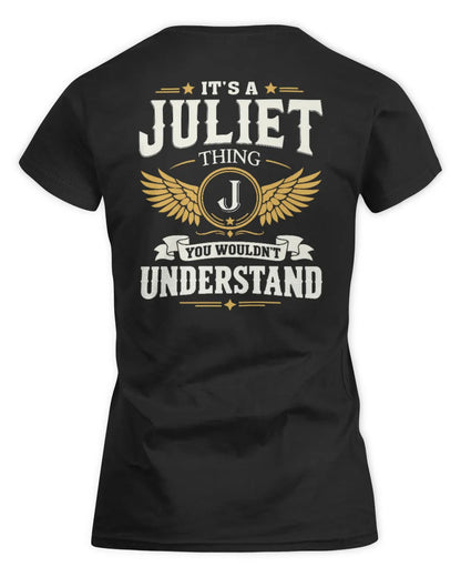 JULIET KT06-M008 It’s a [NAME] Thing – You Wouldn’t Understand | Personalized Vintage T-Shirt - Women's Standard T-Shirt - Black