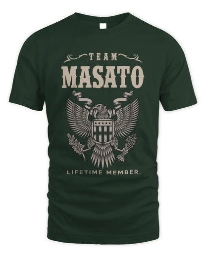 MASATO TP06-K82 – Personalized Classic Style Apparel “Team NAME Lifetime Member” - Unisex Standard T-Shirt - Forest Green