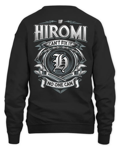 HIROMI AP81-K4-626 - Personalized Ahmed Quote Apparel “If Ahmed Can't Fix It, No One Can” - Unisex Sweatshirt - Black