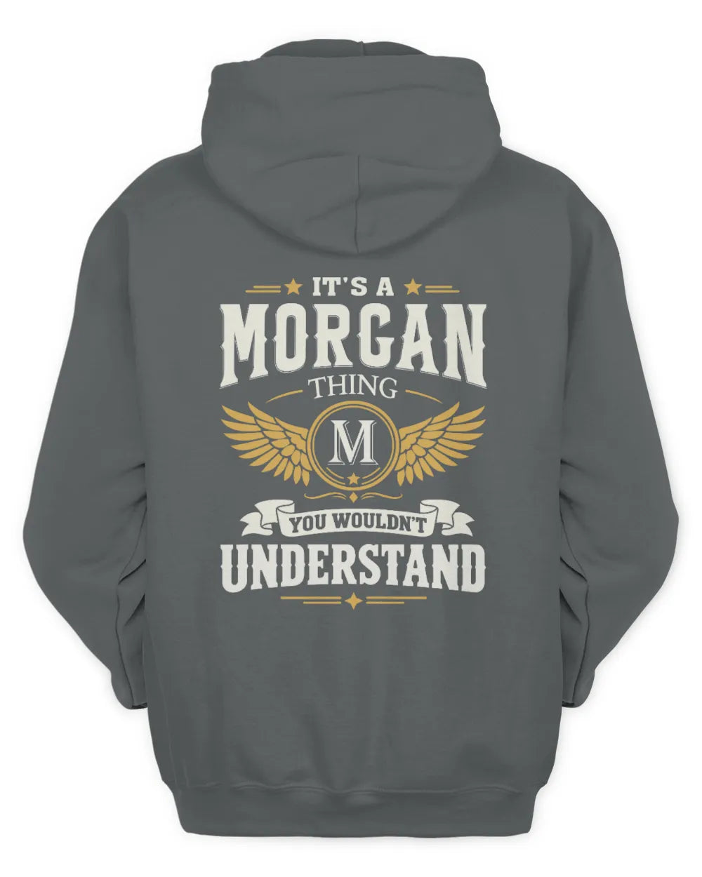 MORGAN KT06-M008 It’s a [NAME] Thing – You Wouldn’t Understand | Personalized Vintage T-Shirt - Unisex Hoodie - Charcoal
