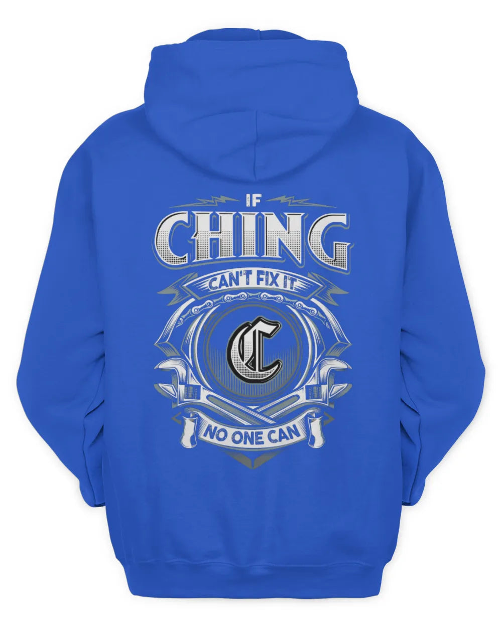CHING AP81-K4-626 - Personalized Ahmed Quote Apparel “If Ahmed Can't Fix It, No One Can” - Unisex Hoodie - Royal