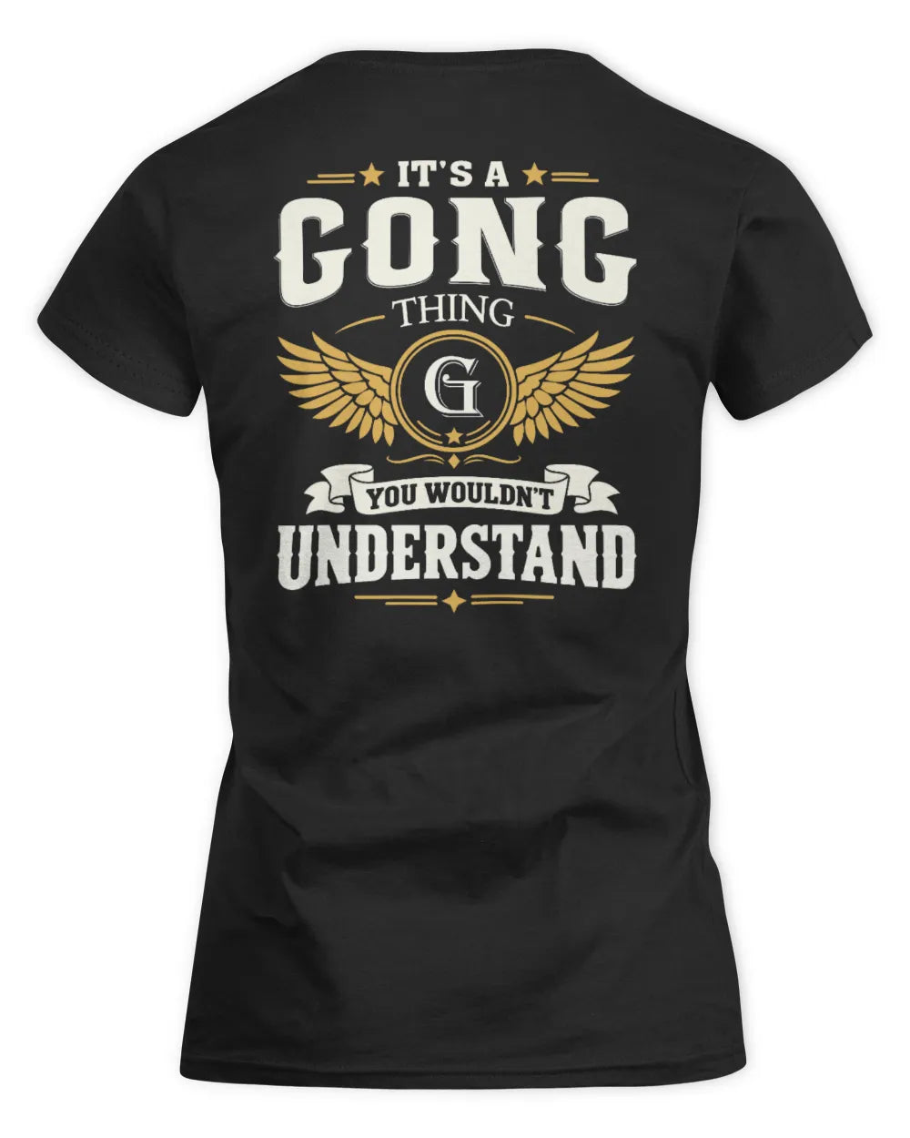 GONG KT06-M008 It’s a [NAME] Thing – You Wouldn’t Understand | Personalized Vintage T-Shirt - Women's Standard T-Shirt - Black