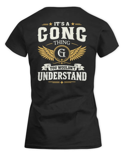 GONG KT06-M008 It’s a [NAME] Thing – You Wouldn’t Understand | Personalized Vintage T-Shirt - Women's Standard T-Shirt - Black