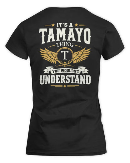 TAMAYO KT06-M008 It’s a [NAME] Thing – You Wouldn’t Understand | Personalized Vintage T-Shirt - Women's Standard T-Shirt - Black