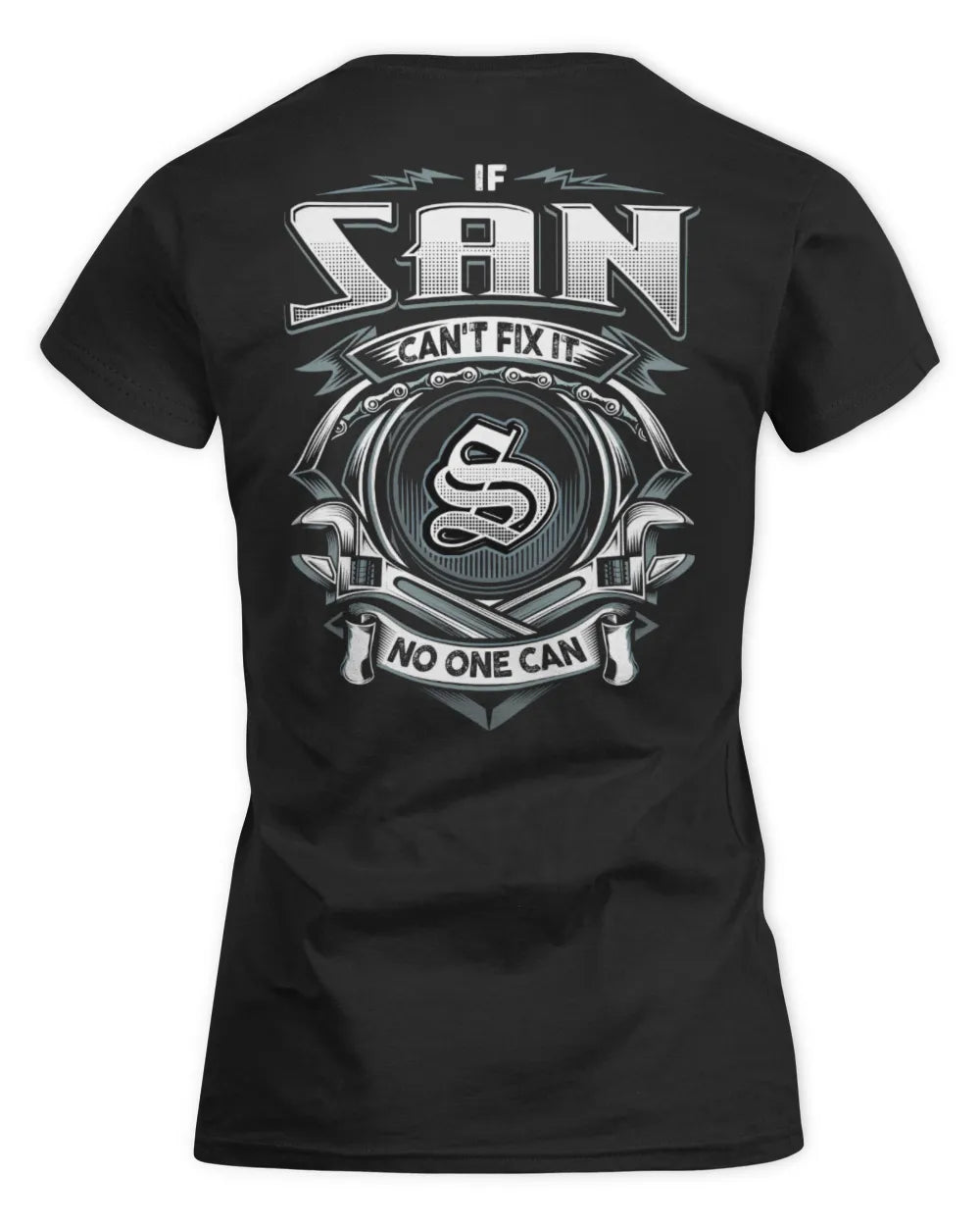 SAN AP81-K4-626 - Personalized Ahmed Quote Apparel “If Ahmed Can't Fix It, No One Can” - Women's Standard T-Shirt - Black