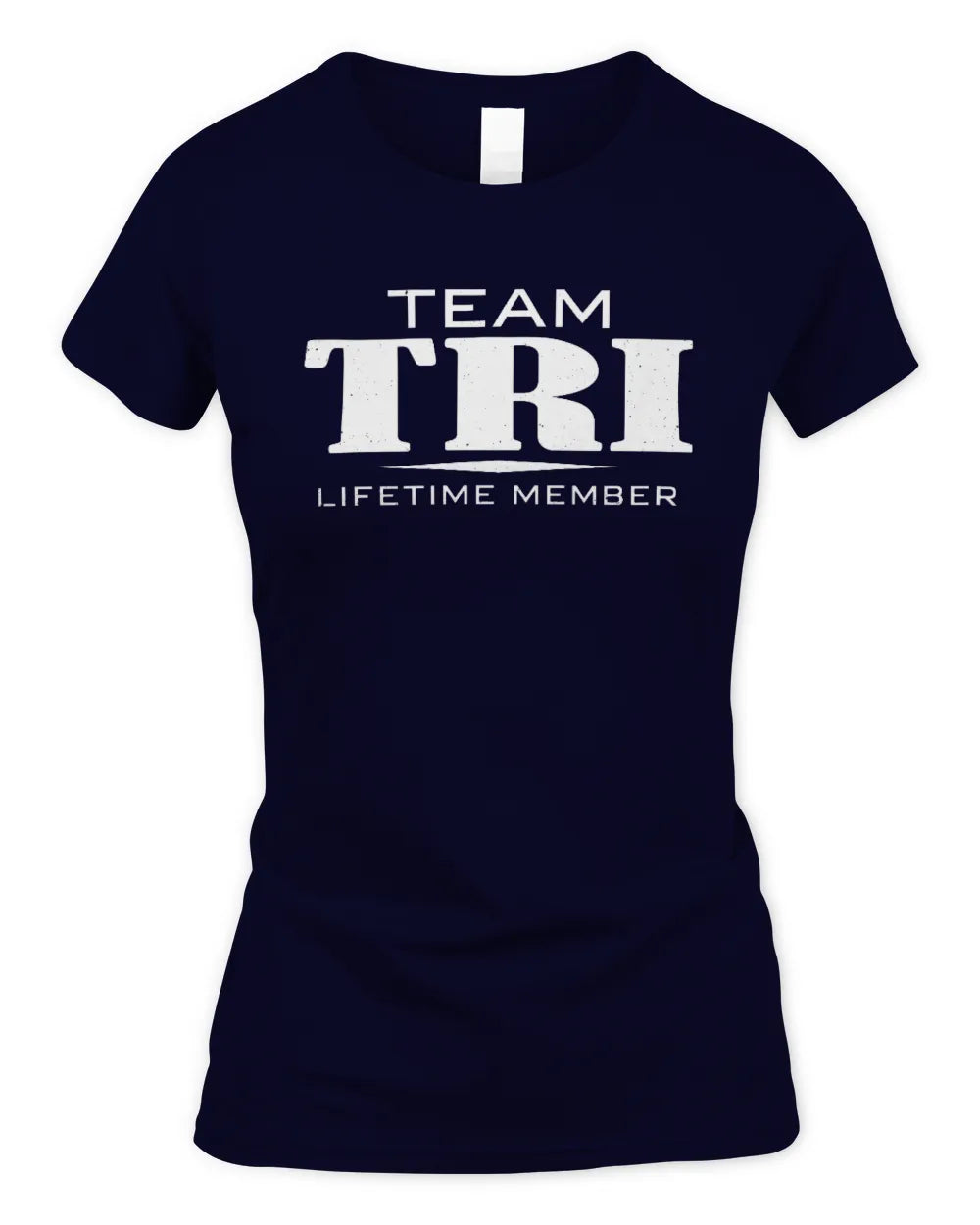 TRI BL62-K4-128 - Personalized “Team NAME Lifetime Member” - Women's Standard T-Shirt - Navy